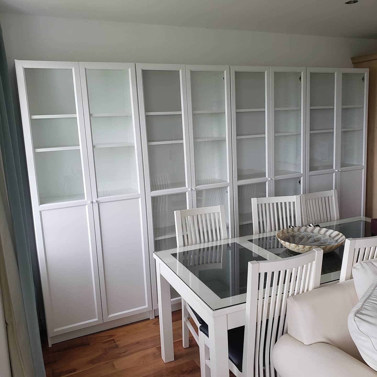IKEA Billy Bookcase with Oxberg Glass Doors