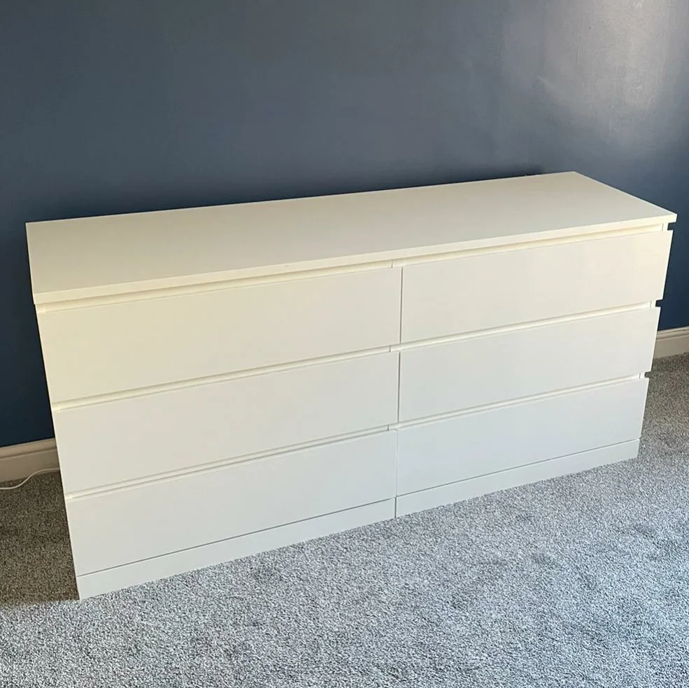 IKEA Malm 6-Drawer Chest White Wide