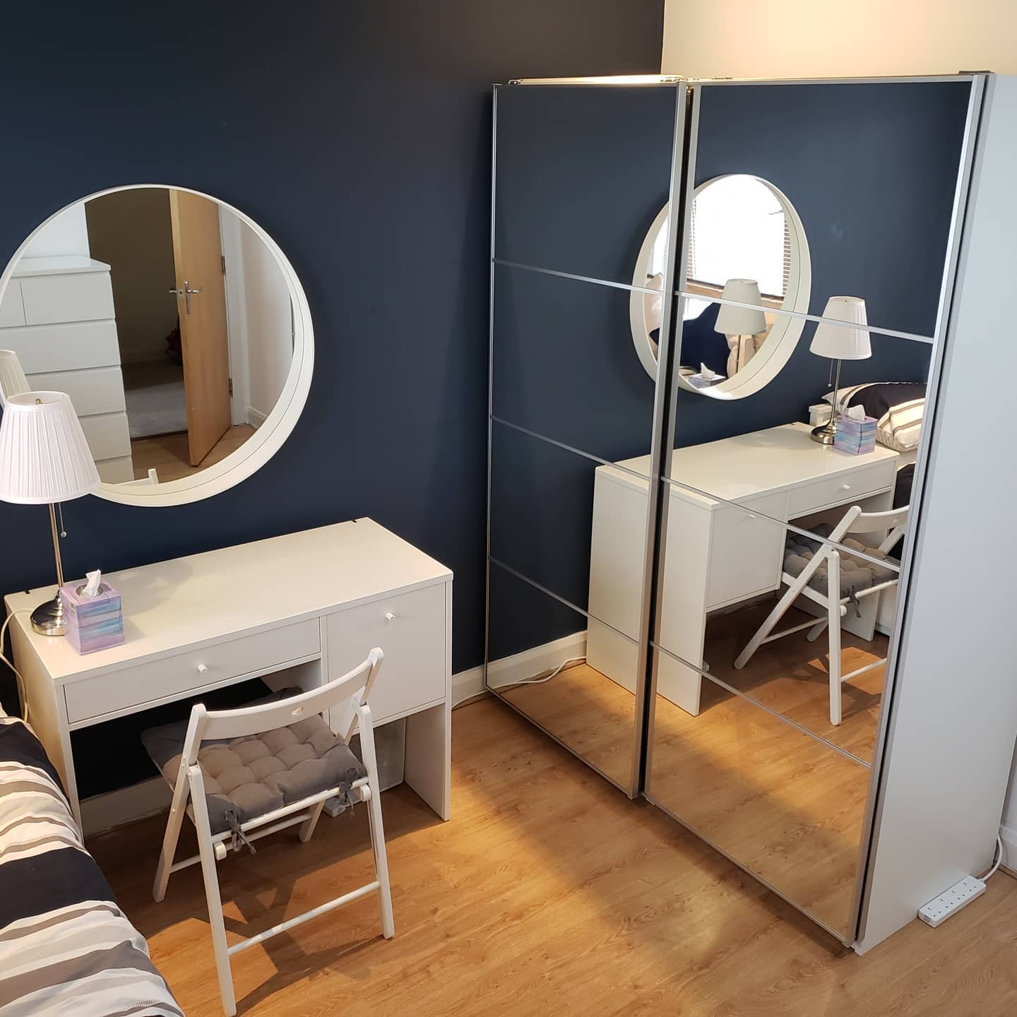 IKEA PAX with Mirrored Sliding Doors