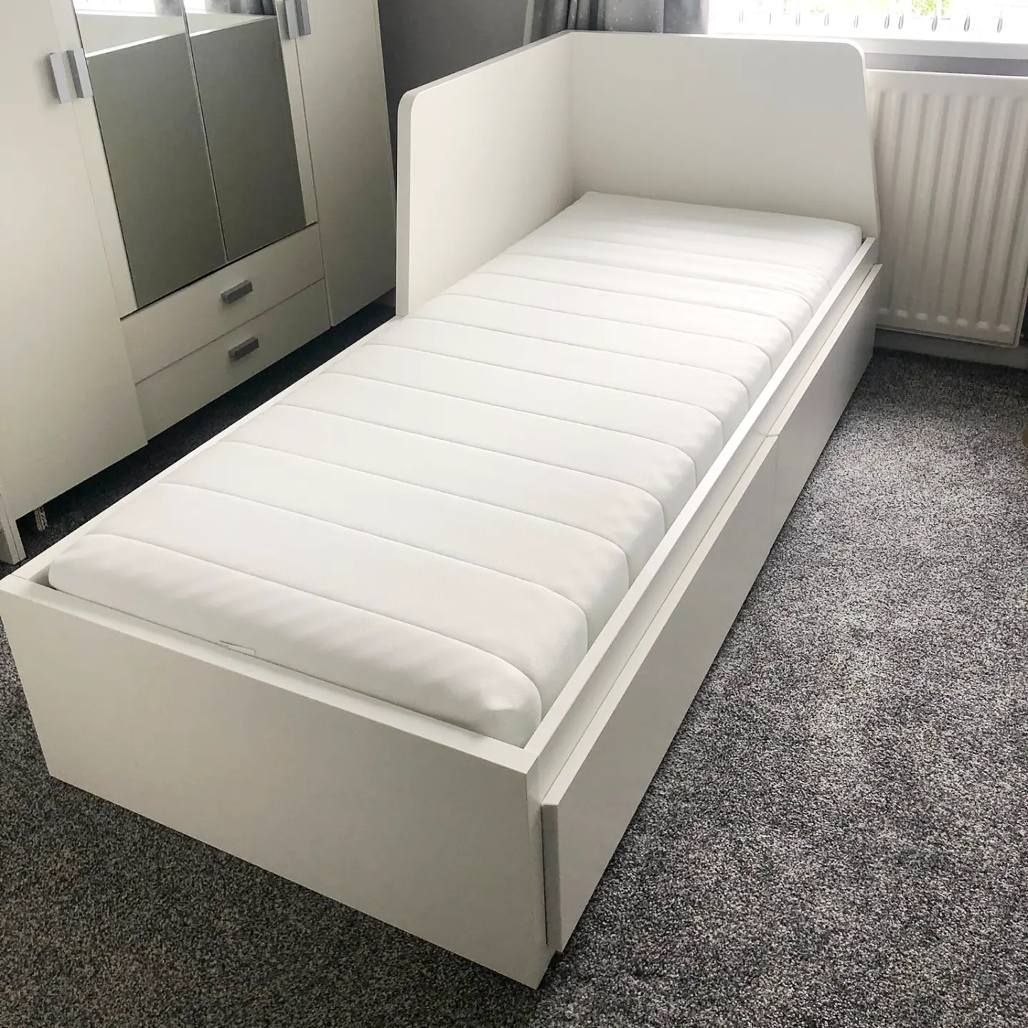 IKEA White Corner Bed Assembly